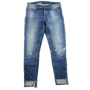 PRPS Womens Camaro Mid Rise Skinny Jeans Light Wash Denim 100% Cotton Size 29